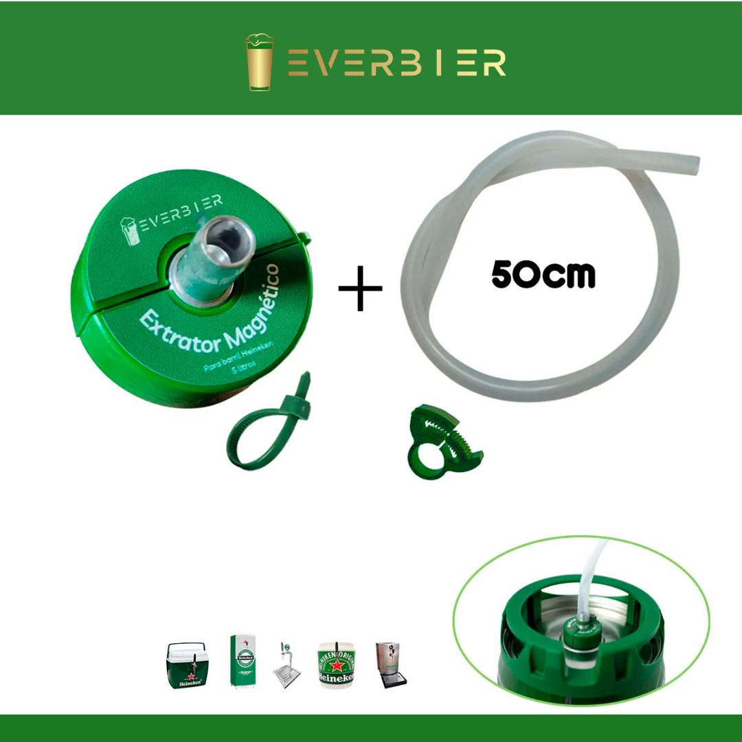 Extractor de Cerveja Heineken Barril de 5 Litros