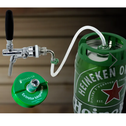 Extractor de Cerveja Heineken Barril de 5 Litros